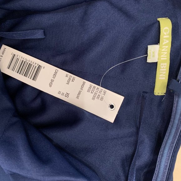 Gianni Bini Blue Cocktail Dress NWT - Picture 5 of 8